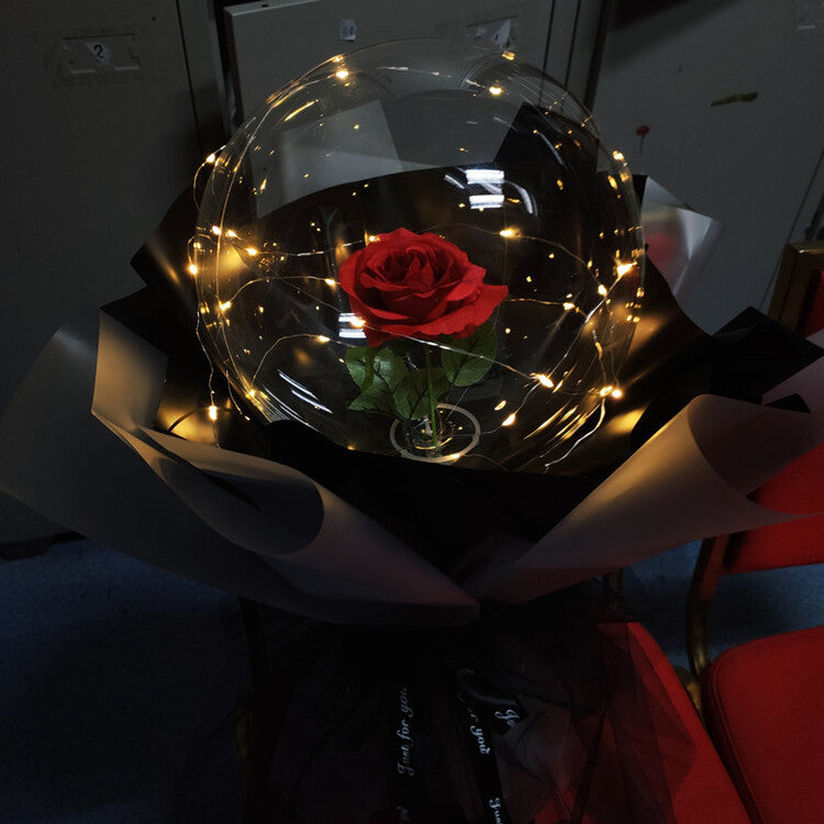 (Limited Offer)LED Luminous Balloon Rose Bouquet