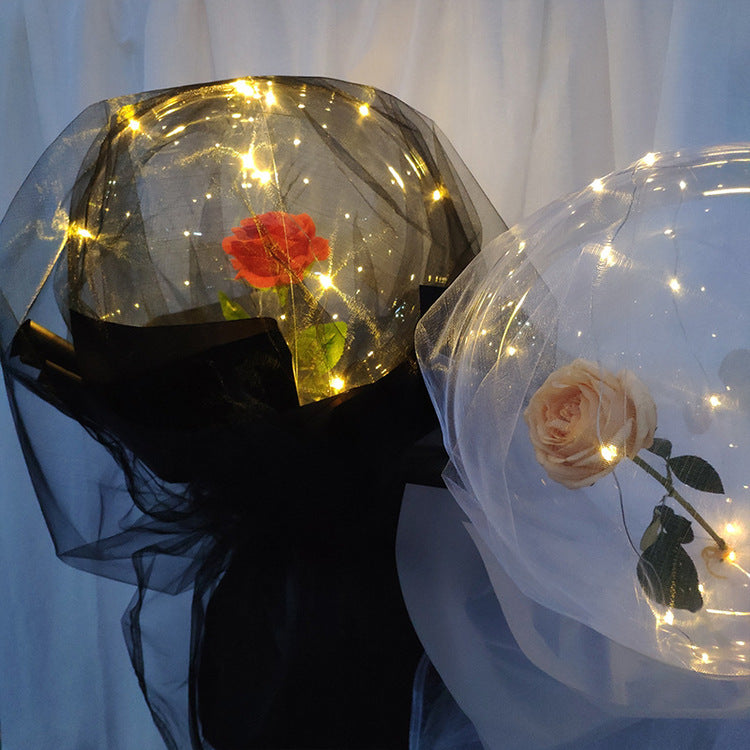 (Limited Offer)LED Luminous Balloon Rose Bouquet