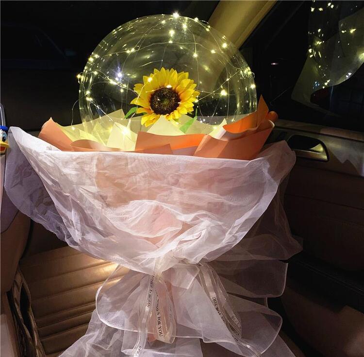 (Limited Offer)LED Luminous Balloon Rose Bouquet