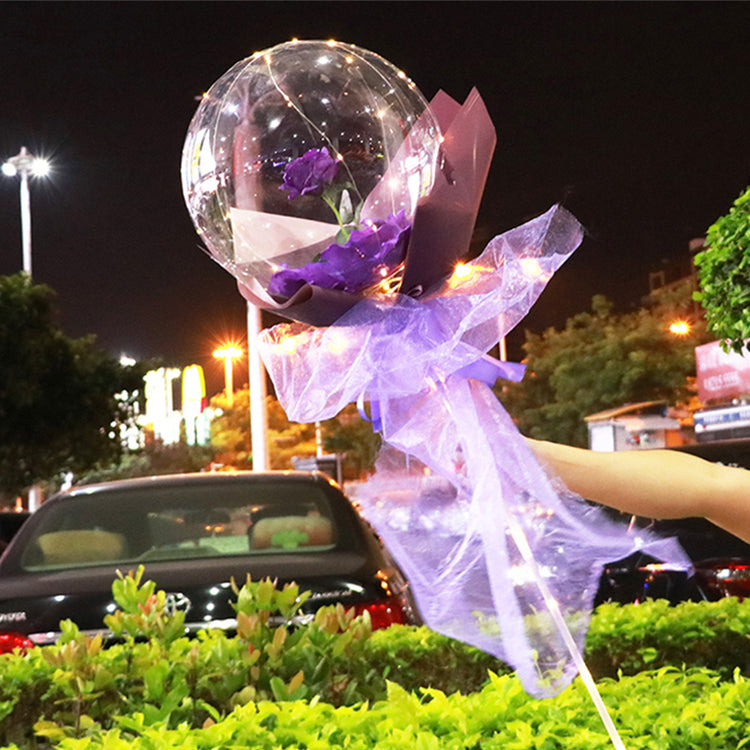 (Limited Offer)LED Luminous Balloon Rose Bouquet